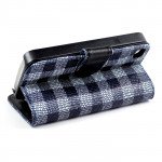 Wholesale iPhone 4S / 4 Chocolate Flip Leather Wallet Case with Stand (Black)